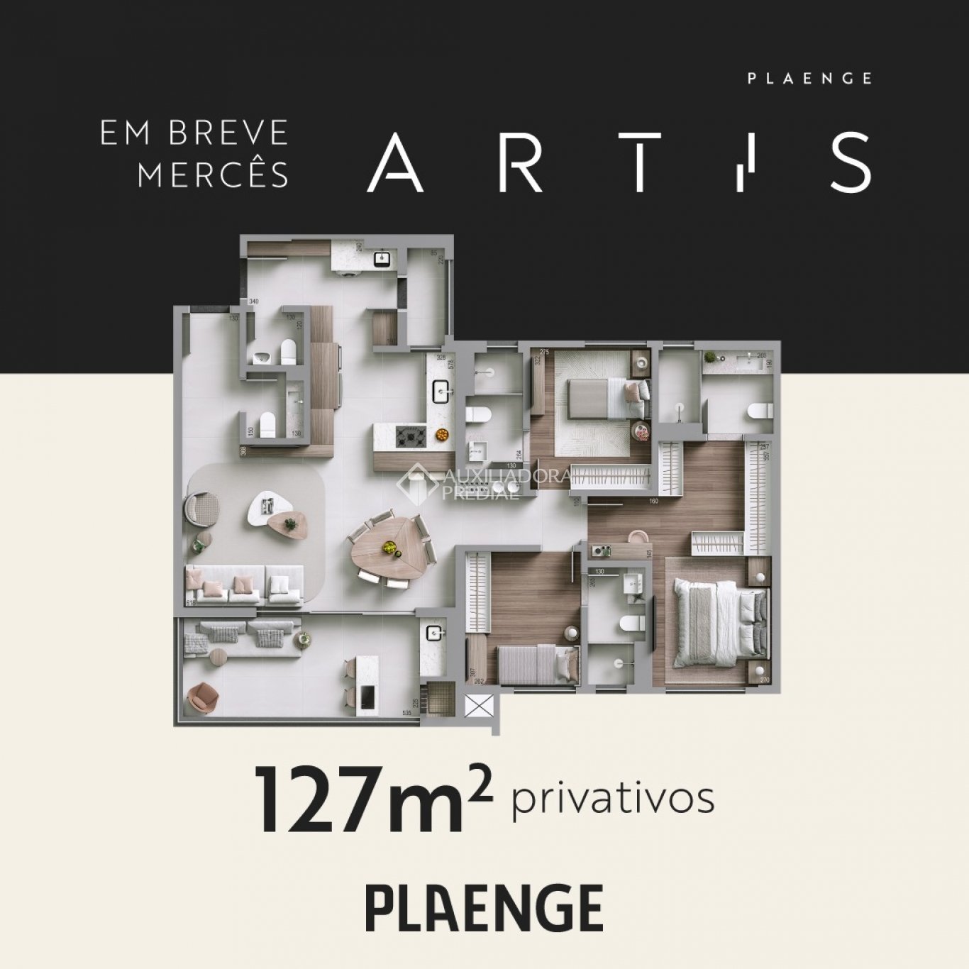 Apartamento com 3 quartos e 120m² à venda em Mercês, Curitiba. (3 / 10)