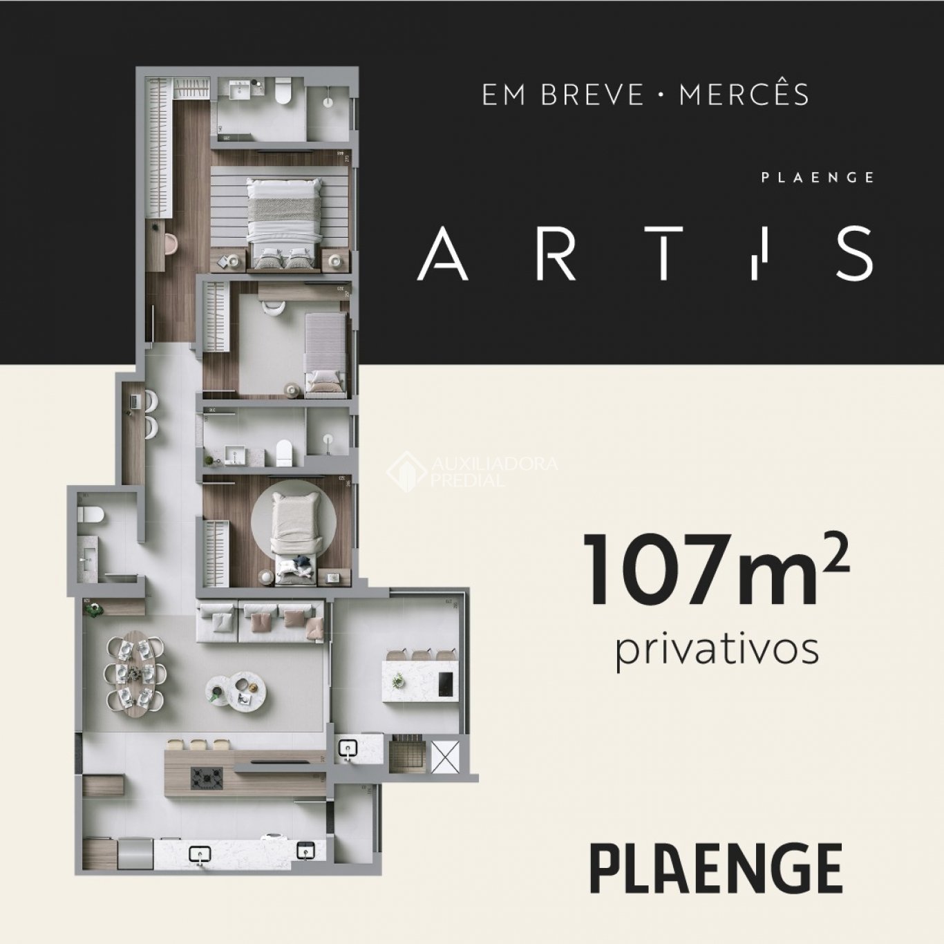 Apartamento com 3 quartos e 120m² à venda em Mercês, Curitiba. (1 / 10)
